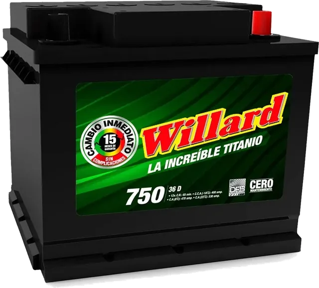 BATERIA  WILLARD 36D-750